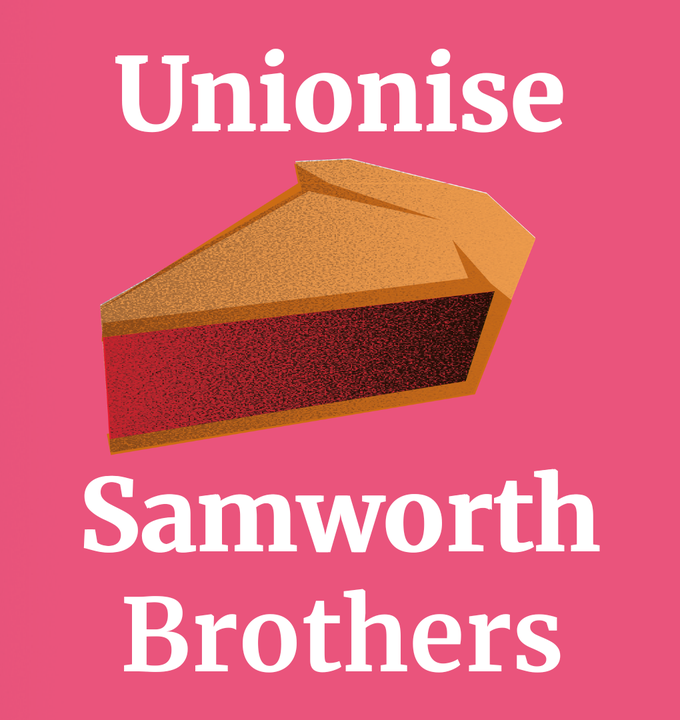 Unionise Samworth Bros graphic